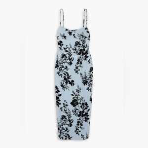 NWT Reformation Pennington lace-trimmed floral-print crepe midi dress Beatriz